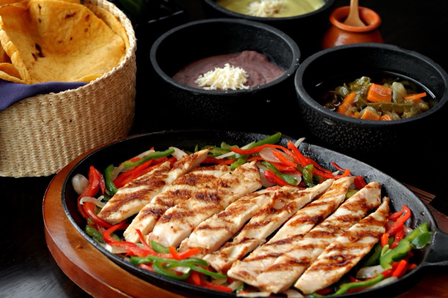 Sizzling fajitas